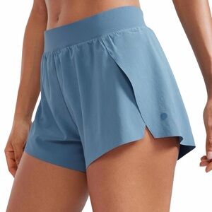 CRZ YOGA Light Blue Athletic Shorts